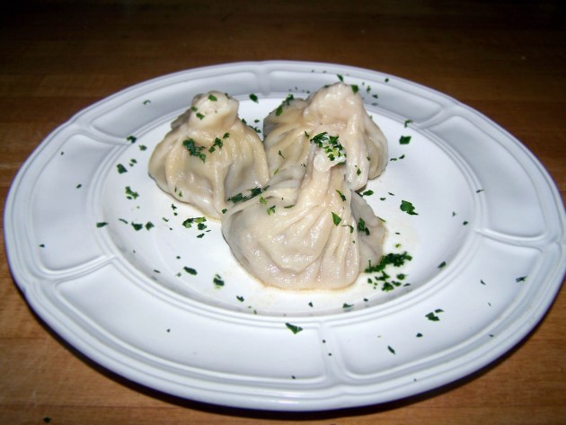 These are just three dumplings, modestly starting the "stem count"...