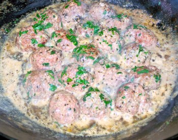 Indian Cookery -- Lamb Meatballs with cashew sauce