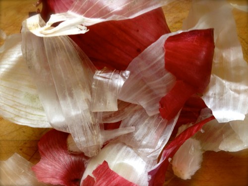 Gorgeous red and white onion peels Gorgeous red and white onion peels