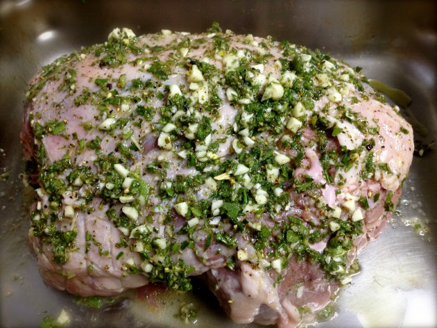 Roast is ready for the oven Roast is ready for the oven