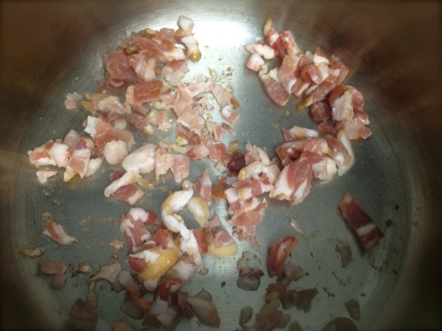 Rendering fat from bacon bits Rendering fat from bacon bits