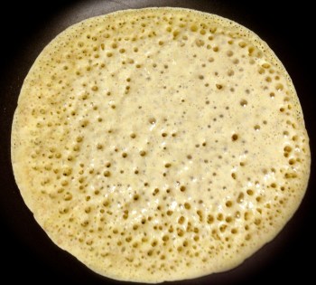 This pancake looks like a moon of some remote planet