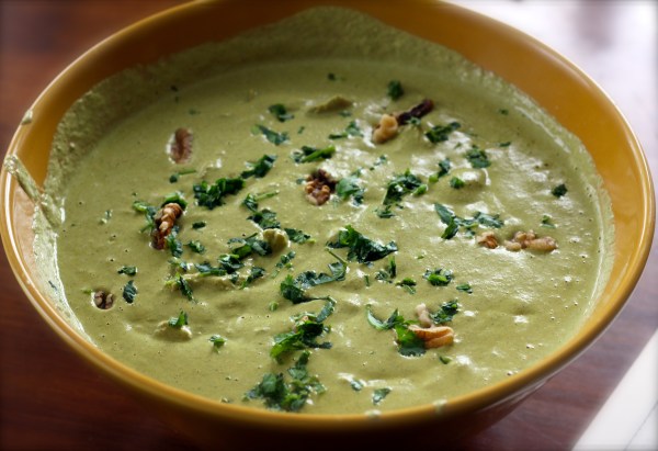 Chicken Satsivi in a clay pot, cooling