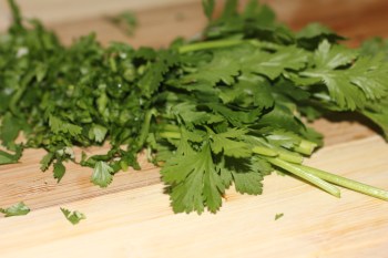 Fresh herbs, a much needed splash of flavor