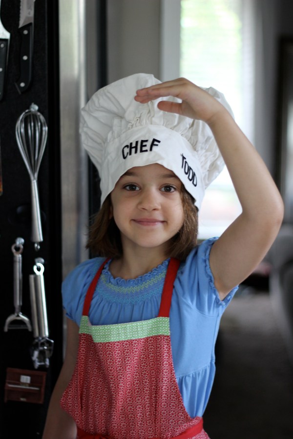The Kid in Daddy's puffy chef's hat.
