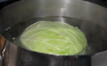 Cabbage is simmering