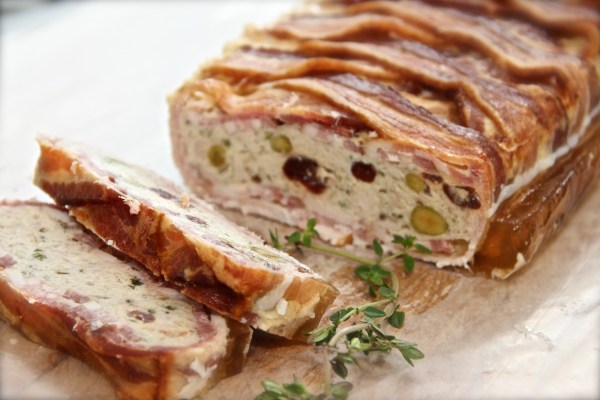Rabbit Terrine with Cranberries and Pistachio