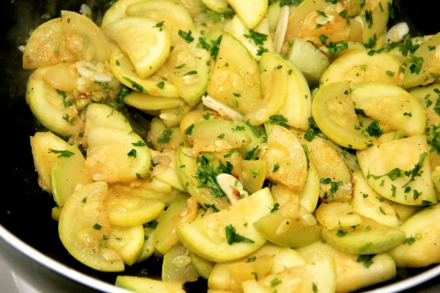 Garlic and herbs added Garlic and herbs added