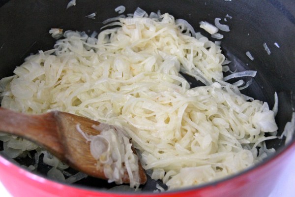 Onions, just after steaming
