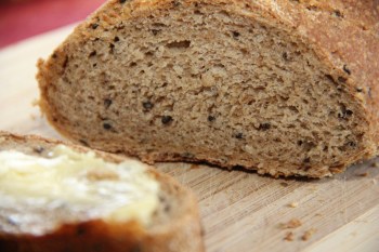 Showing off the crumb of my Skip-the-Wheat 4S Bread