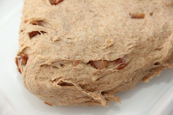 Fermenting the dough for rye baguettes with bacon