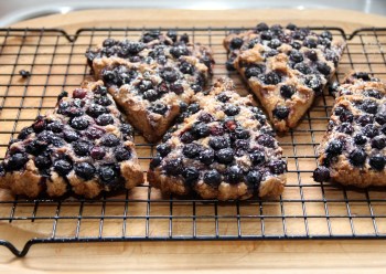 Spelt Blueberry Scones with Coconut