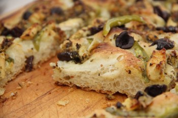 Mmm... focaccia. Cut me a piece, please