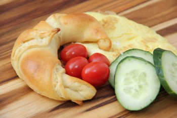 A Sourdough Croissant breakfast