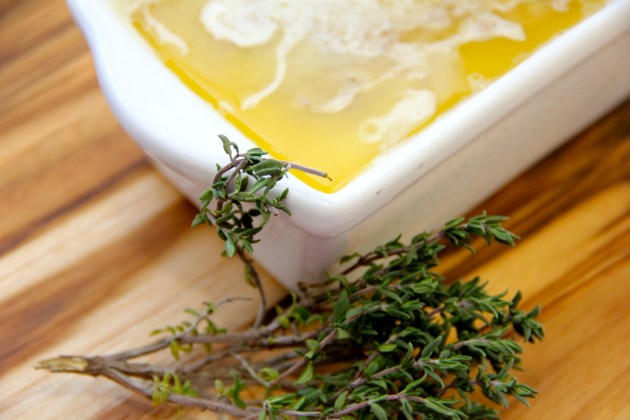 Chicken Liver Pate coated with melted butter