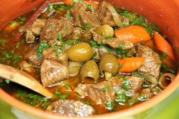 Lamb Tagine With Green Olives & Pickled Lemons