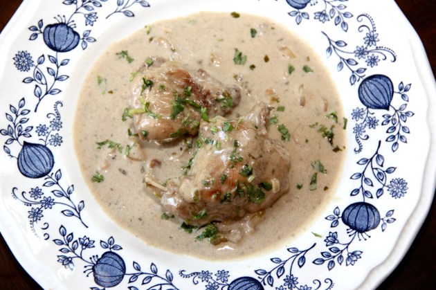 Rabbit In Creamy Mustard Sauce