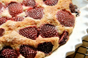 Making Strawberry Cake -- the closeup