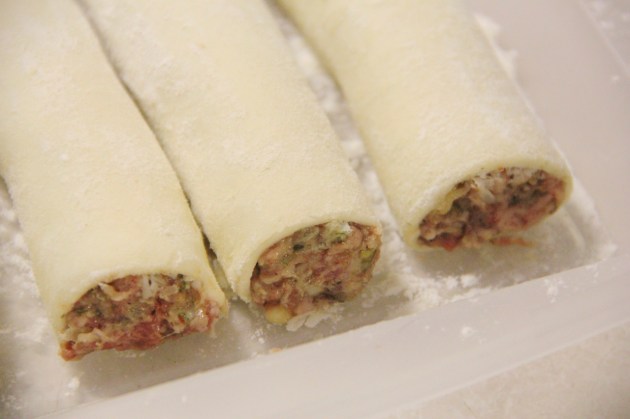 Sausage Bites With Pine Nuts -- you can freeze them at this stage