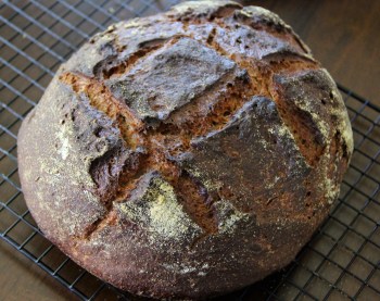 Sourdough Pumpernickel Baked In Cast Iron Combo