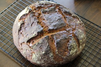 Sourdough Pumpernickel Baked In Cast Iron Combo