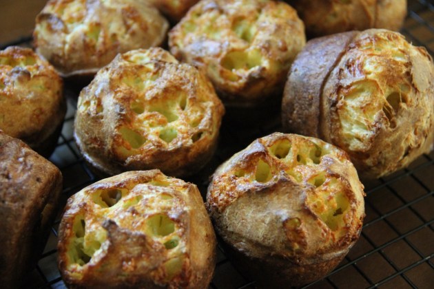 Dilly Cheese Popovers made with Krondild (Dill) Cheese by Castello