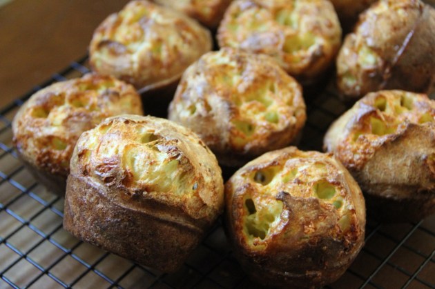 Dilly Cheese Popovers made with Krondild (Dill) Cheese by Castello