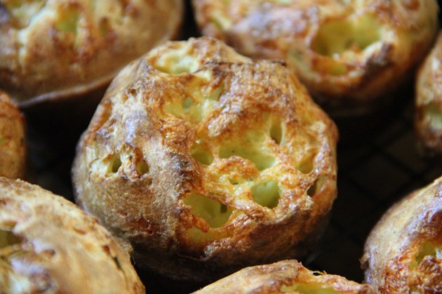 Dilly Cheese Popovers made with Krondild (Dill) Cheese by Castello