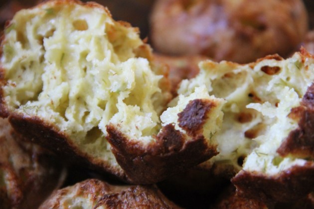 Dilly Cheese Popovers made with Krondild (Dill) Cheese by Castello