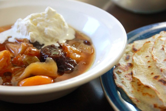 Danish Sweet Soup & Pancakes