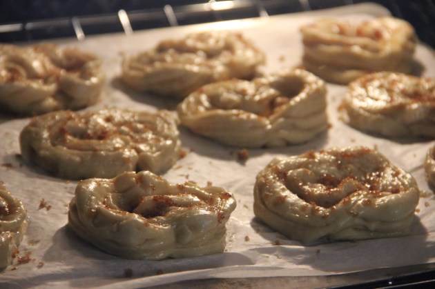 12-Kopeck Sugar Buns - in the oven