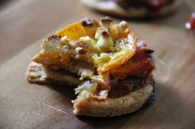 Pass The Prosciutto -- Making Flat Pies With Parma Ham, Caramelized Onions, Roasted Beets & Goat Cheese