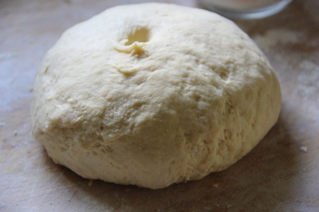 Making Russian Napoleon: the soft dough is ready