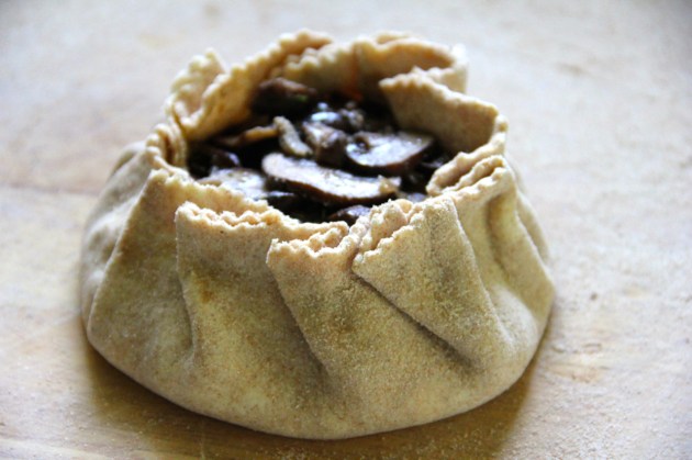 Mushroom Pie WIth Egg -- folded
