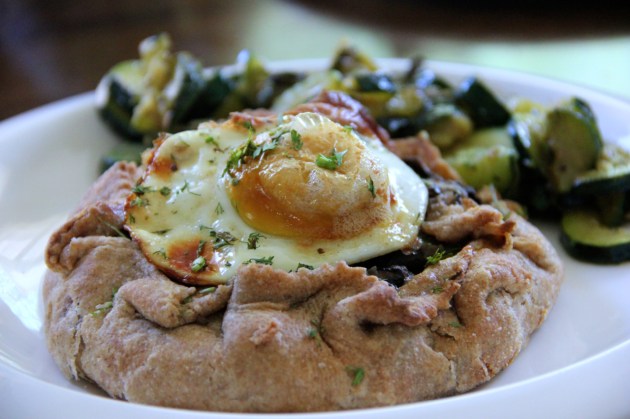 Mushroom Pie WIth Egg -- one of the pies where egg fell out. Still looking pretty decent