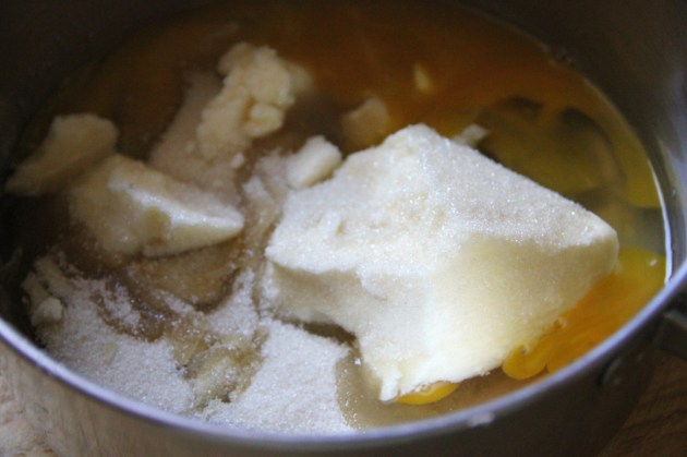 Honey Cake With Walnuts & Prunes -- making the dough