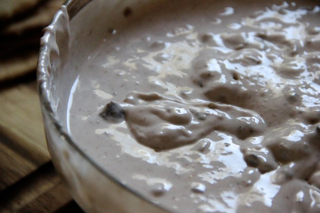 Honey Cake With Walnuts & Prunes -- filling is ready