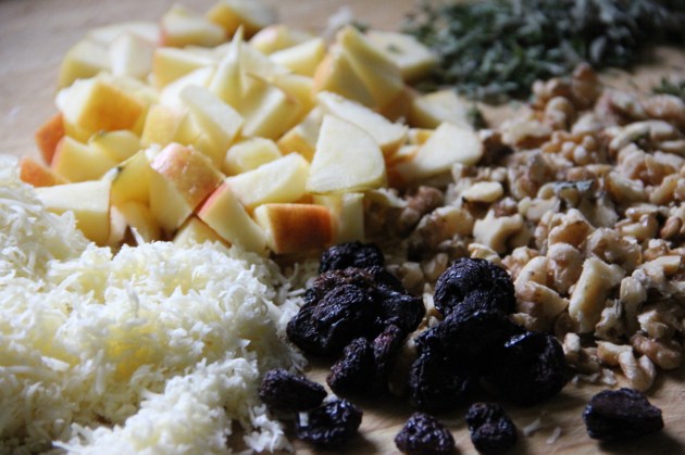 Ham & Spinach Bread Pudding ingredients