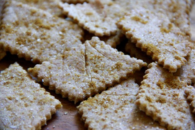 Rye Sourdough Crackers
