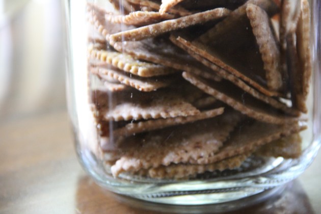 Rye Sourdough Crackers